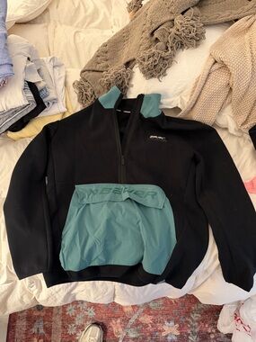 Bauer Black and Teal Pullover Jacket